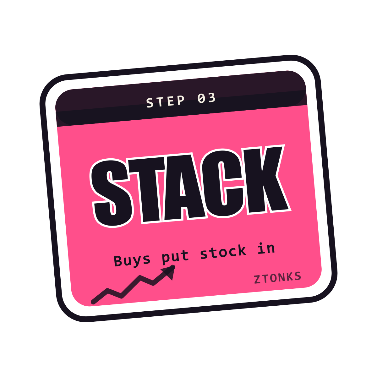 Step 03: every buy stacks stock